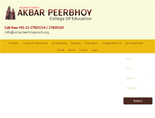 Tablet Screenshot of akbarpeerbhoyvashi.org